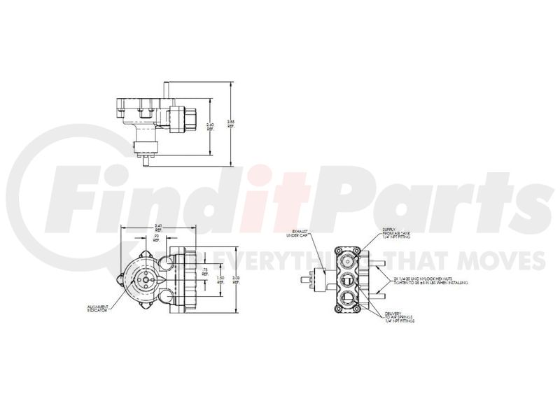 90554902 Haldex 90554995 + Cross Reference - Suspension Self-Leveling Valve - PR ...
