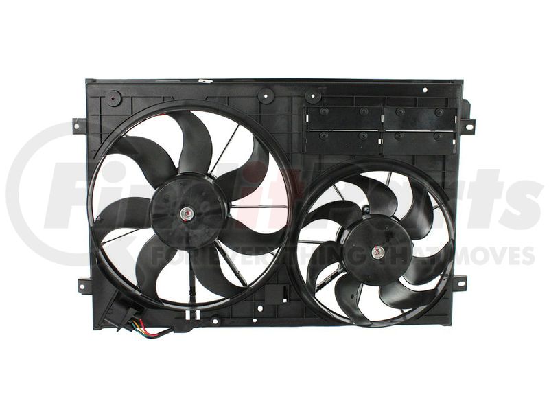 APDI RADS 6010358 Dual Radiator and Condenser Fan Assembly + Cross ...