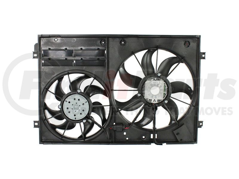 APDI RADS 6010358 Dual Radiator and Condenser Fan Assembly + Cross ...