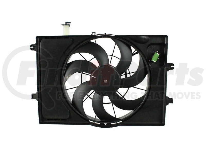 APDI RADS 6010535 Dual Radiator and Condenser Fan Assembly + Cross ...