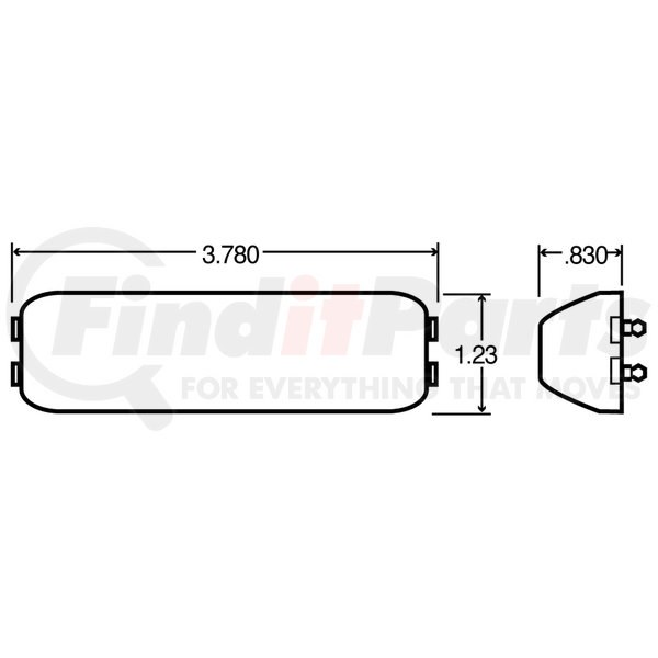 19206 by TRUCKLITE License Plate Light 19® Series, Incandescent, 2