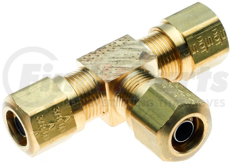 FAIRVIEW FITTING COMPRESSION TEE 1/4 TO 1/4 - Brass Pipe Fittings