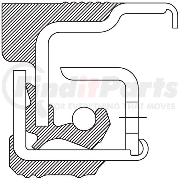 370352A by FEDERAL MOGUL-NATIONAL SEALS - Oil Bath Seal