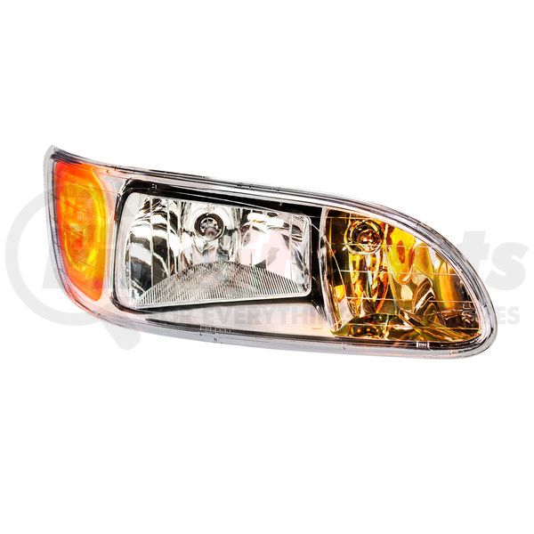 31296 by UNITED PACIFIC - Headlight Assembly - RH, Chrome Housing