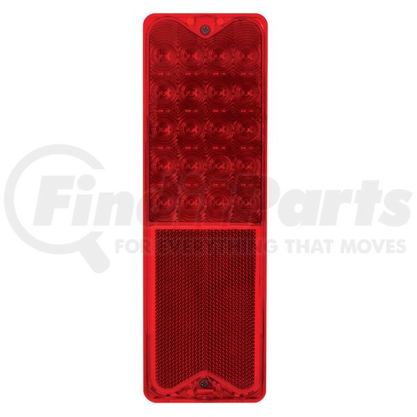 Red Lens And Red LED For 1967-72 Chevy Truck Fleetside United Pacific 20 LED Tail Light 