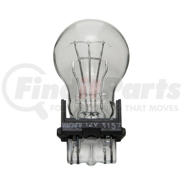 3157 by WAGNER Multi-Purpose Light Bulb Standard, Clear, C-6 Filament,  Double Contact Wedge Base