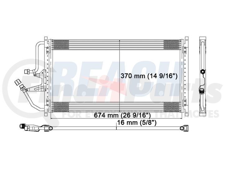 Reach Cooling 314720 A/C Condenser + Cross Reference FinditParts