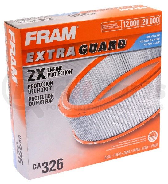 CA326 by FRAM - Round Plastisol Air Filter