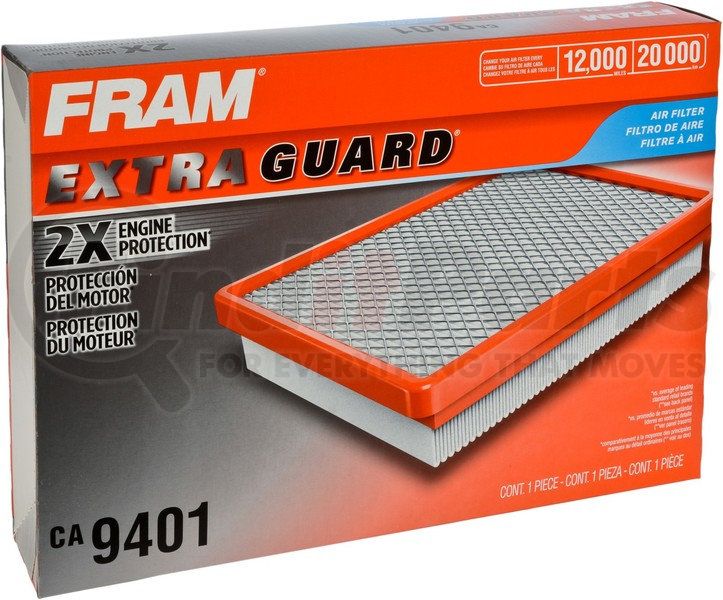 自動車パーツ 海外社外品 修理部品 CA9409 FRAM Extra Guard CA9409