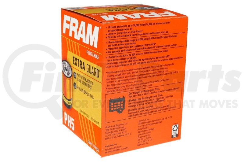 FRAM PH5 Engine Oil Filter + Cross Reference FinditParts