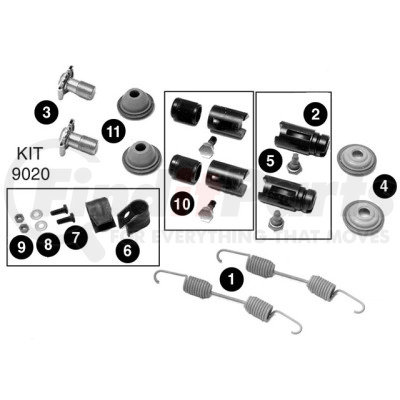 KIT9006RHB by MERITOR - Meritor Genuine Wedge Brake - Sub Kit