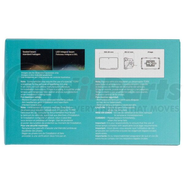 H4656LED by PHILLIPS INDUSTRIES SEALED BEAM LED UPGRADE FOR H4