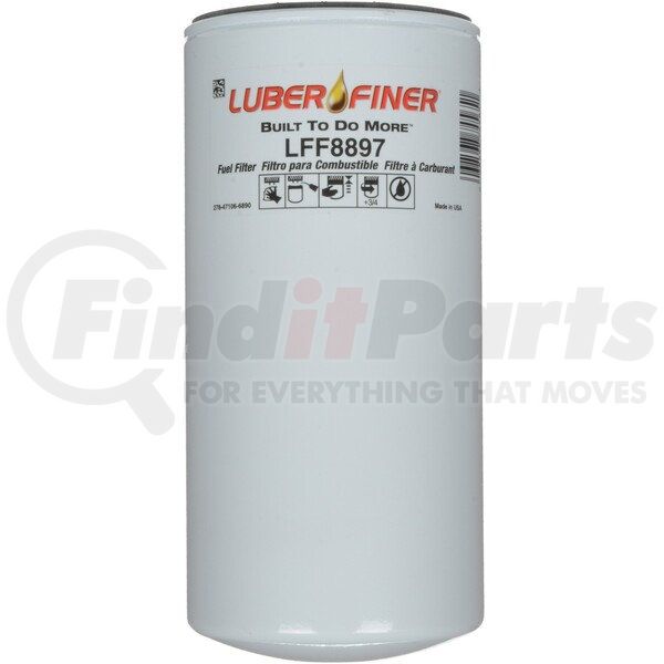 LFF8897 by LUBER-FINER - Spin - on Fuel Filter