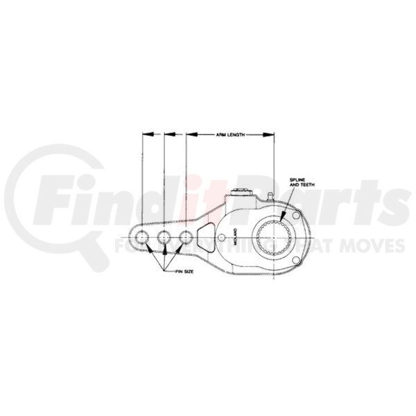 Haldex KN55001 Air Brake Manual Slack Adjuster + Cross Reference