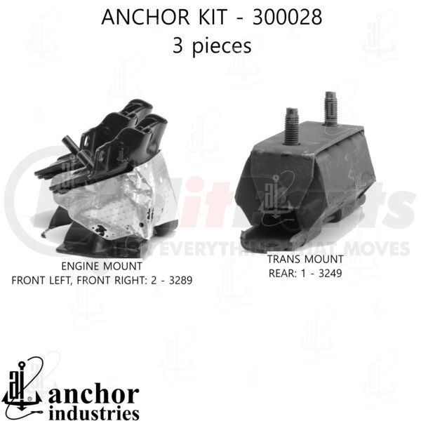 300028 by ANCHOR MOTOR MOUNTS ENGINE MNT KIT