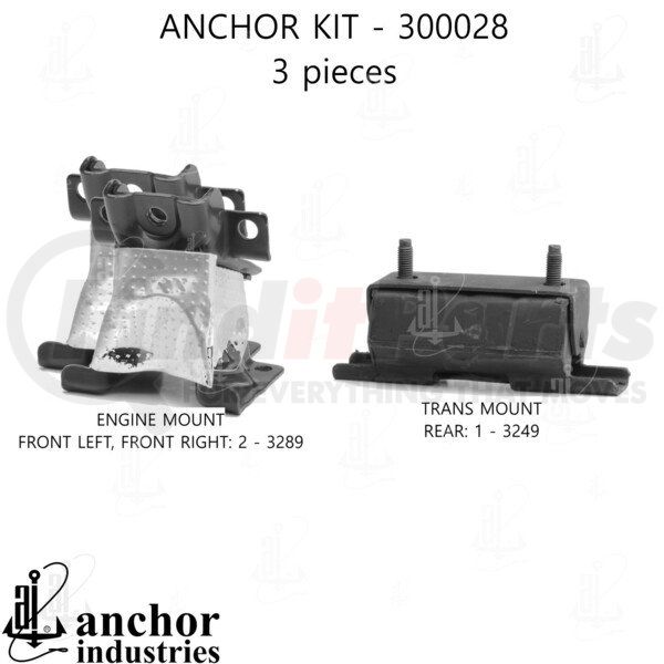 300028 by ANCHOR MOTOR MOUNTS ENGINE MNT KIT