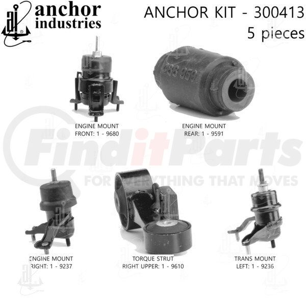 300413 by ANCHOR MOTOR MOUNTS ENGINE MNT KIT