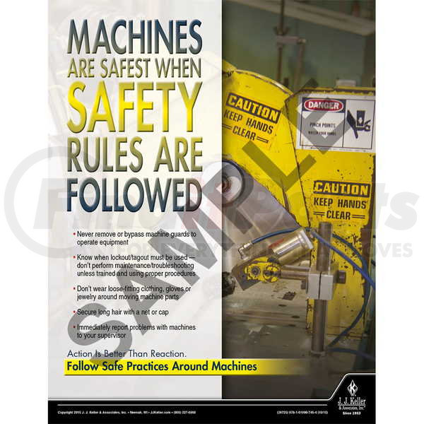 39725 by JJ KELLER - Machines Are Safest - Workplace Safety Advisor ...