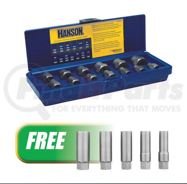 54113BG by IRWIN HANSON - 13Pc Bolt Extractor Set w/FREE 5Pc BOLT-GRIP ...