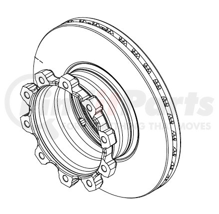 Hendrickson S-34471 Disc Brake Rotor + Cross Reference | FinditParts