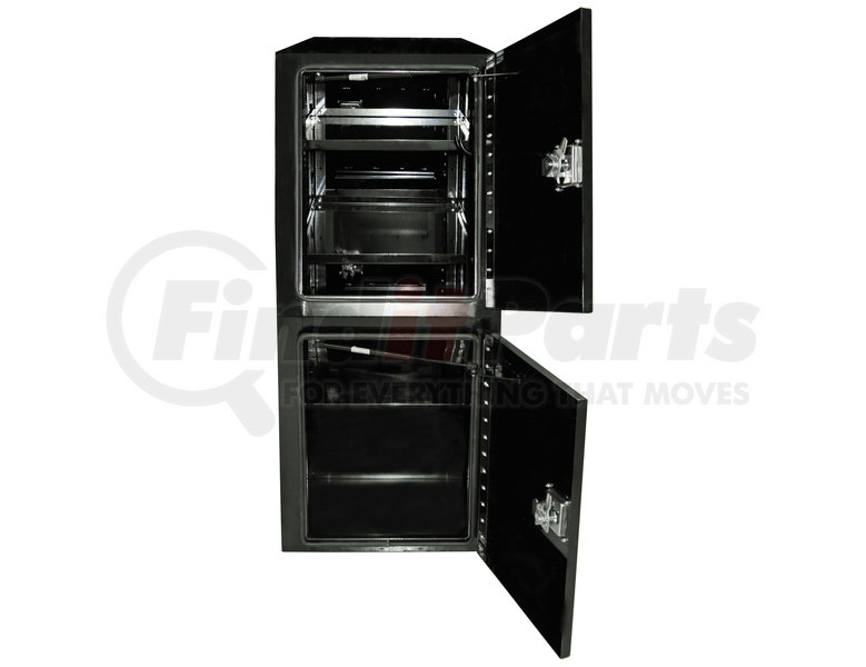 Bpb By Buyers Products 55x24x85 Inch Black Steel Backpack Truck Box 9 1 Inch Offset Floor