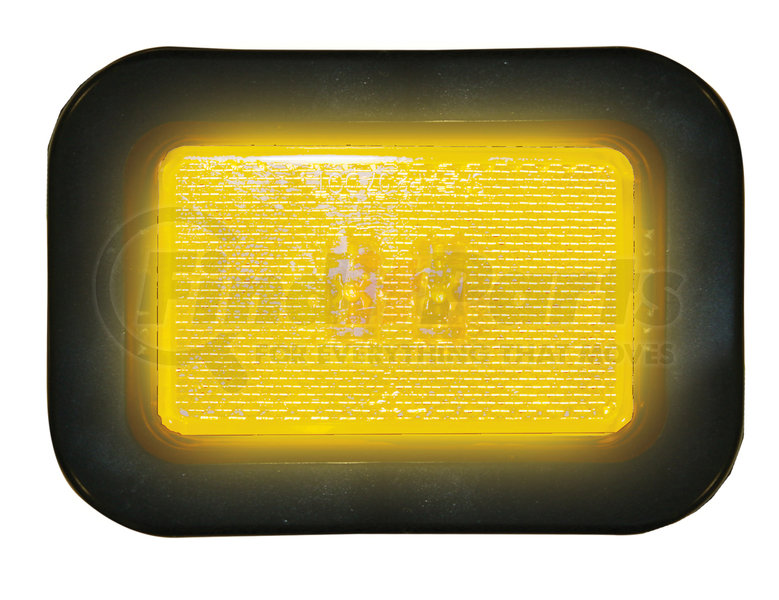 Buyers Products 3.125 Inch Amber Rectangular Marker/Clearance Light with Reflex with 2 LED 