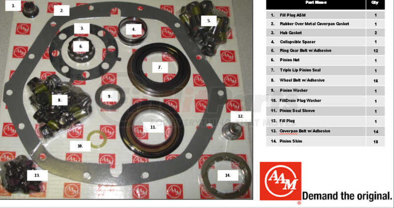 American Axle 74010013 - MASTER INSTALL | FinditParts