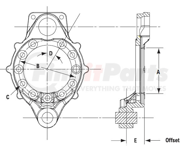 818955 by BENDIX - Spider / Pin Assembly, Service New