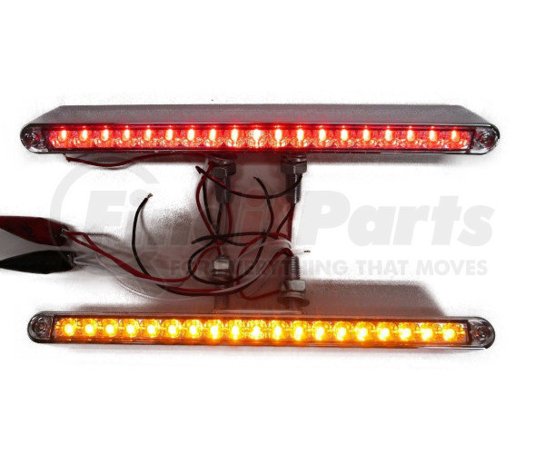 379442 by UNITED PACIFIC Pair (2) of 12"L 19 LED Red/Amber Double