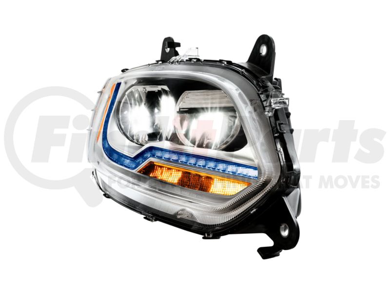 United Pacific 32945 - 13 LED Chrome Headlight With Dual Color Light ...