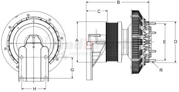 99A9762 by HORTON - DM Advantage Two-Speed Fan Clutch