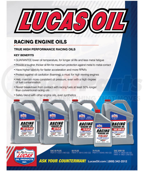 Lucas Oil 10621 Lucas Racing-Only High Performance Motor Oil | Summit Racing