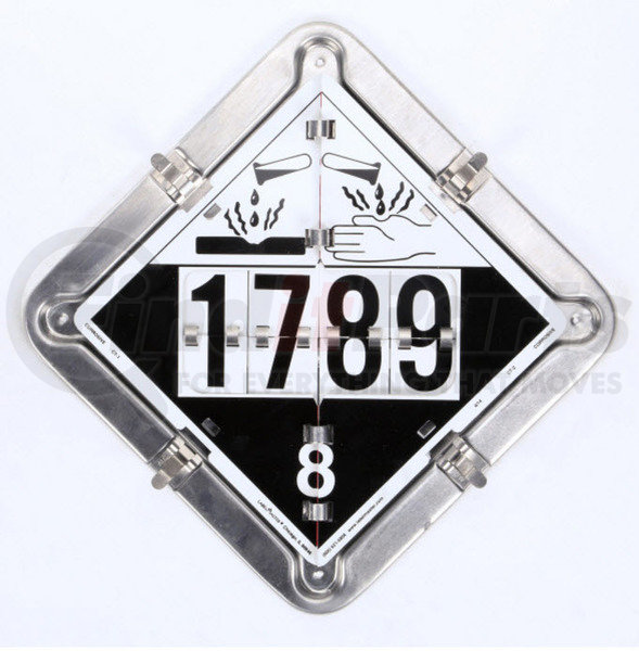 126CT by LABELMASTER - Aluminum FLIP PLACARD TANKER: FLAMMABLE