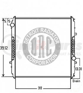 Detroit Radiator Corp FR50 Radiator | FinditParts
