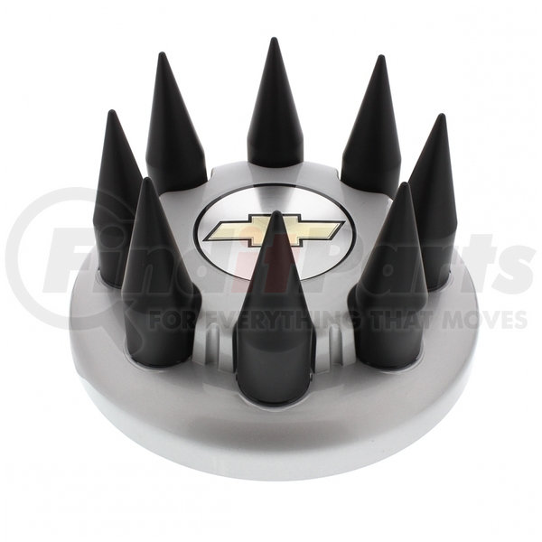 10349B by UNITED PACIFIC Black Spike Hubcap Nut Cover For 2003 15