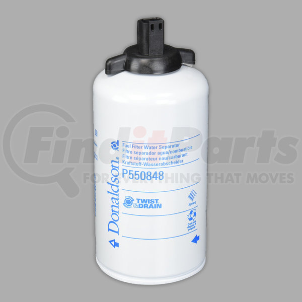 P550848 by DONALDSON Twist&Drain™ Fuel Filter, Water Separator SpinOn