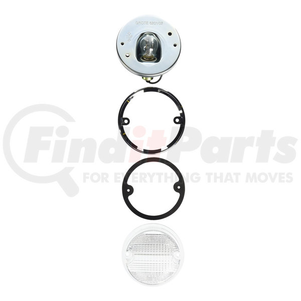 Grote 62021-5 OE-Style Dual-System Backup Light Chrome Plated Bezel Grote 62021-5 OE-Style Dual-System Backup Light Chrome Plated Bezel