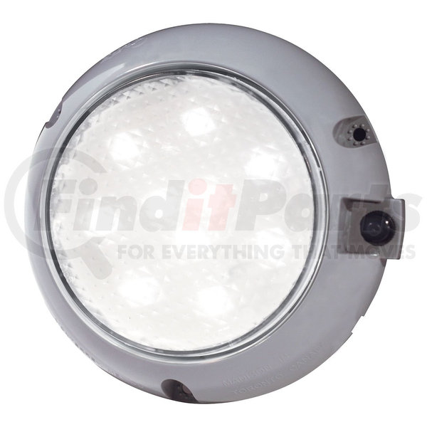 61171 by GROTE - LED WhiteLight™ 4" Dome Light - Push-button Switch, 12V