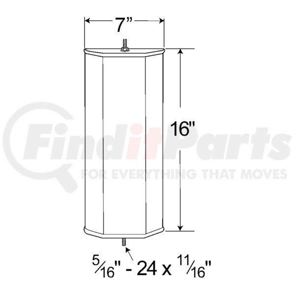 Grote 16021 6 x 16 Length OEM-Style West Coast Box Mirror Grote 16021 6 x 16 Length OEM-Style West Coast Box Mirror