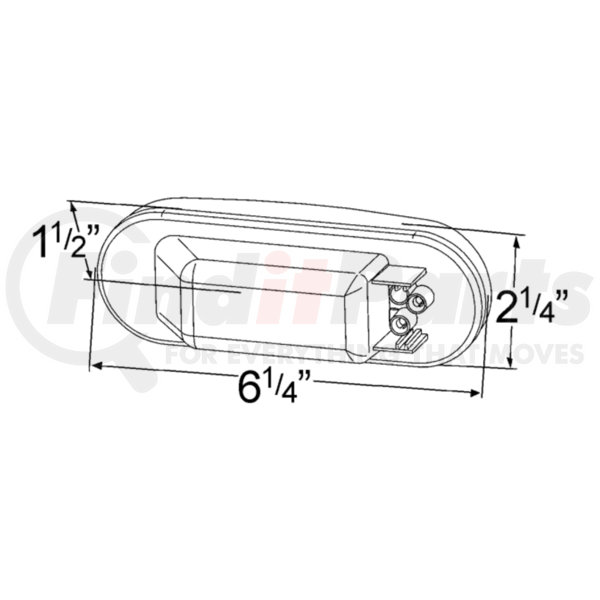 62521 by GROTE Economy Oval DualSystem Backup Light Female Pin