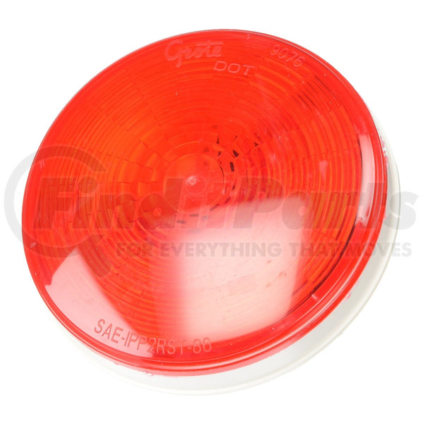 85290 Grote 4" Stop/Turn/Tail Lamp, LED, Red Round, 3 Wire Male Pin