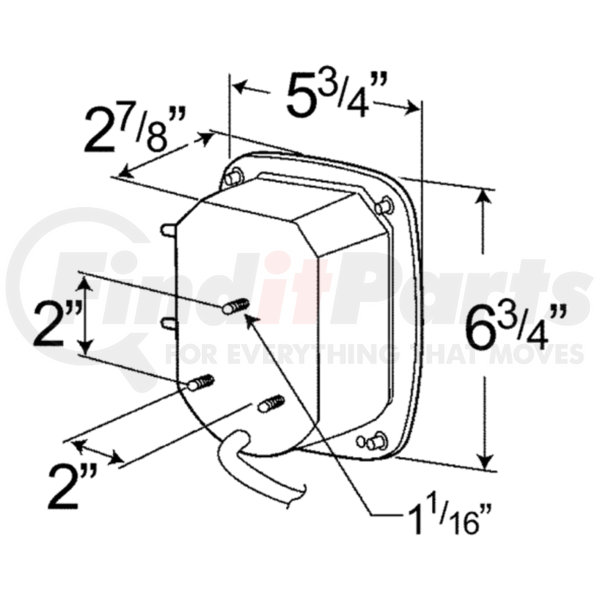 G5082 By Grote Hi Count Led Stop Tail Turn Light Right Hand
