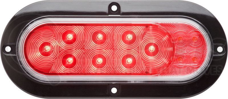 OPTRONICS STL211XRFHB LED S/T/T and Back-Up 6" Oval Flange Mount