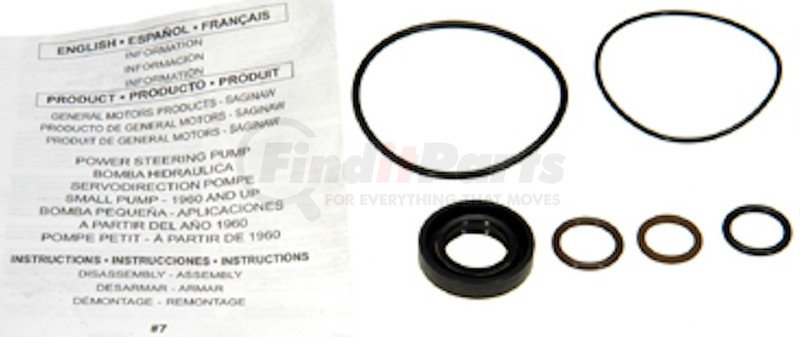 ACDelco 36-348850 Professional Power Steering Pump Seal Kit with Bushing and Seals 