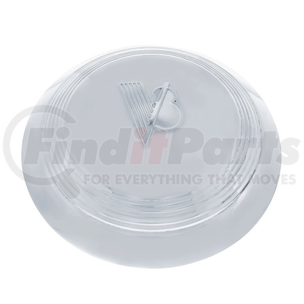 Model A6029 United Pacific V8 Embossed Stainless Steel Hub Cap for 1940-41 Ford Car & Truck Model A6029 United Pacific V8 Embossed Stainless Steel Hub Cap for 1940-41 Ford Car & Truck