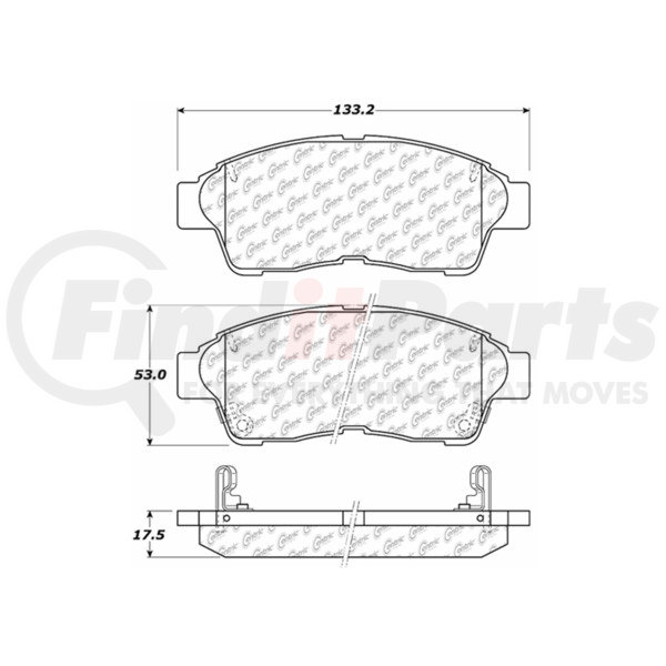 Centric 301.05620 Disc Brake Pad Set | FinditParts