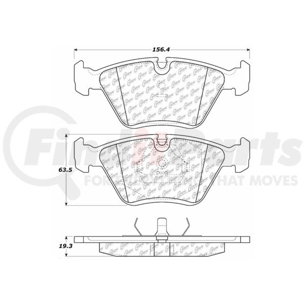 Ceramic Brake Pad Centric 301.03940 