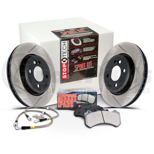 Front Slotted Stoptech 977.34024F Sport Axle Pack Front Slotted Stoptech 977.34024F Sport Axle Pack
