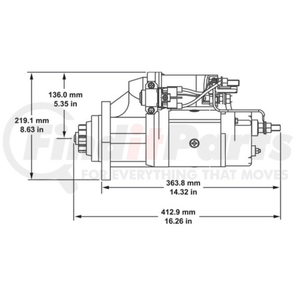 8200434 by DELCO REMY - Starter Motor - 39MT Model, 12V, SAE 3