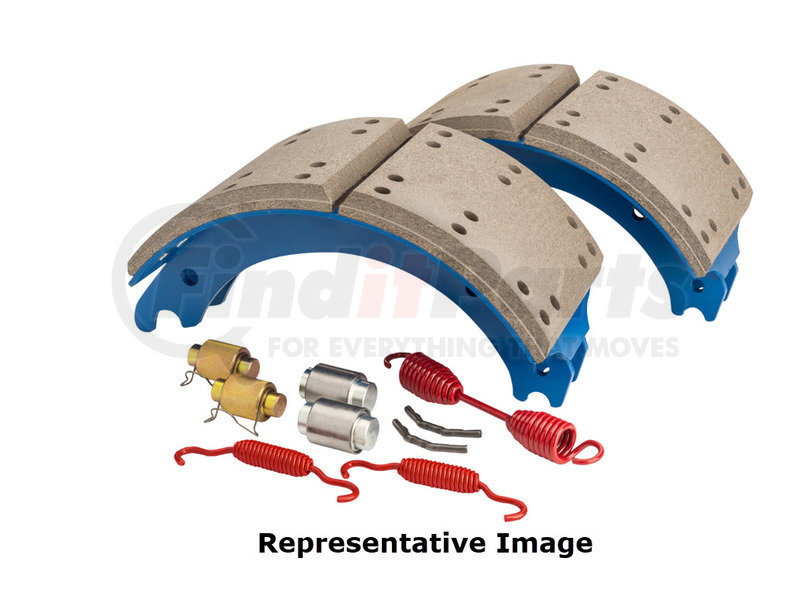 GG4591DXQJ by HALDEX Drum Brake Shoe Kit Rear, New, 2 Brake Shoes